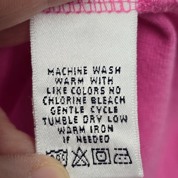 Vintage‎ Lilly Pulitzer Polo Shirt Small Pink Green Slim Y2K Retro Beach Resort - Picture 5 of 9